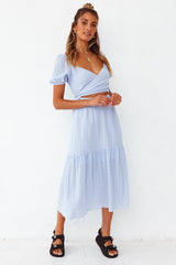 Pienza Midi Dress Blue