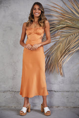 Until Sundown Maxi Dress Orange