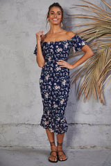 Colours Of You Midi Dress Navy
