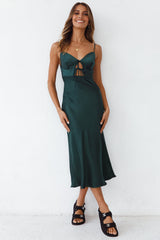 Party Favour Maxi Dress Forest Green