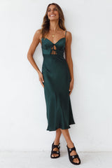 Party Favour Maxi Dress Forest Green
