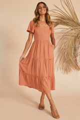 This Sweet Feeling Midi Dress Rose