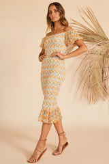Fields In Amsterdam Midi Dress