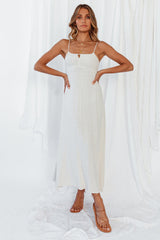 Tomorrow And Today Midi Dress Beige