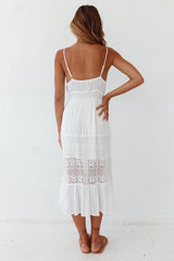 Dove And Olive Midi Dress White