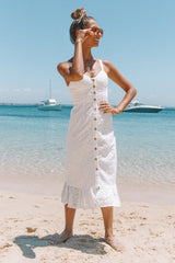Andalusia Midi Dress White