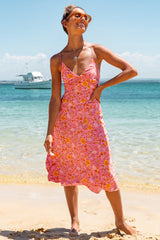 One In A Million Midi Dress Pink