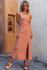 SEVEN WONDERS Emilia Halter Maxi Dress