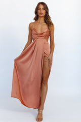 Chasing Romance Maxi Dress Brown