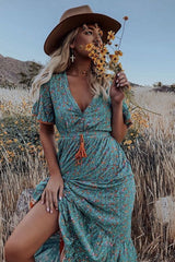 Reef Rider Maxi Dress Turquoise