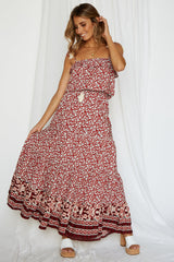 Red Love Maxi Dress Red