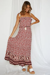 Red Love Maxi Dress Red