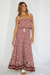 Red Love Maxi Dress Red