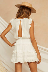 Cordwood Dress White