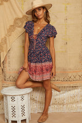 Pebble Path Dress Navy