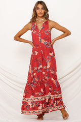 Savanah Maxi Dress Red