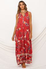 Savanah Maxi Dress Red