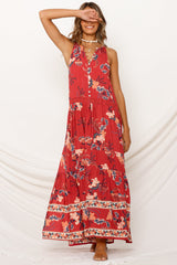 Savanah Maxi Dress Red